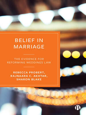 cover image of Belief in Marriage